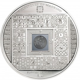 50 g   Silber Ägyptisches Labyrinth 2016 Cook Islands  10 $