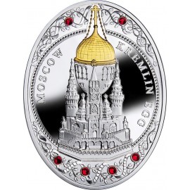1,8  Unzen Silber NIUE 2013 $2 IMPERIAL FABERGÉ EGGS - MOSCOW KREMLIN 