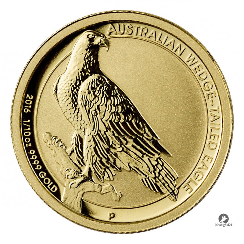 1/10 oz Gold Australian Wedge Tailed Eagle MS 70 2016