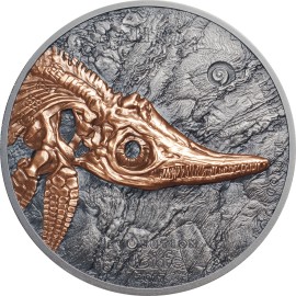 1 Unze Silber 500 Togrog 2017 Mongolei - Evolution des Lebens - Ichthyosaur