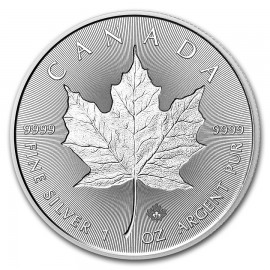 1 Unze Silber 30 Years - 30 Jahre Silver Maple Leaf Incuse Kanada  2018 