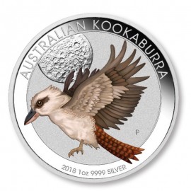 1 Unze Silber Australien Kookaburra 2018 WMF Berlin  Farbig