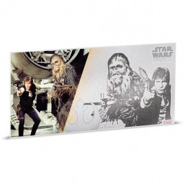  1$ 2018 Niue   5 g Silber STAR WARS™ - Han Solo MÜNZNOTE - A NEW HOPE 