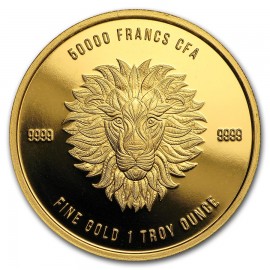 1 or Unze Gold Löwe Mandala 2017  50000 CFA
