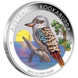 1 Unze Silber Australien Kookaburra 2018 WMF Berlin  Farbig