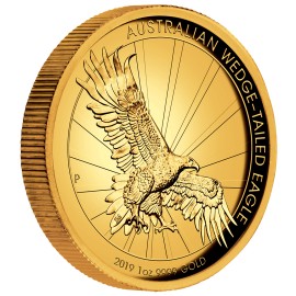1 Unze Gold Wedge-Tailed Eagle High Relief PP mit Box 2019