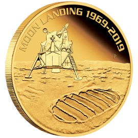 1 Unze oz Gold 50 Jahre Mondlandung 2019 PP Perth Mint