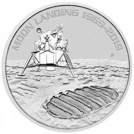 1 Unze Silber 50 Jahre Mondlandung 2019  Perth Mint