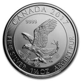 Kanada 1 1/4 Unze Silber Bald Eagle 2017