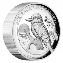 5 Unzen  Silber Australien Kookaburra 2019 High Relief