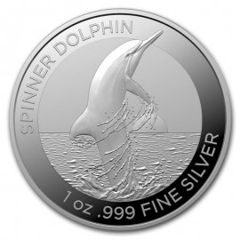 1 Unze Silber Delfin Bottlenose Dolphin 2019