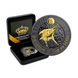 1 OZ Silber African Lion 2017 Niue 2 Dollars Gold Black Empire