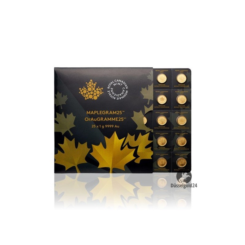 Gold Maplegram™ (25 x 1g Münzen)