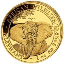 1 oz Somalia Elefant Gold...
