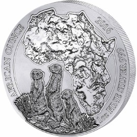 1 Unze Silber Ruanda Erdmännchen 2016